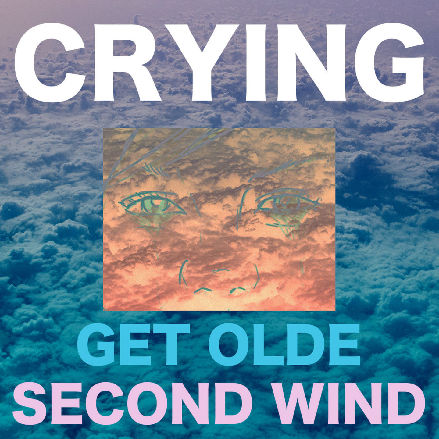 CRYING - Get Olde  Second Wind LP Orange  Green  Pink Starburst Vinyl