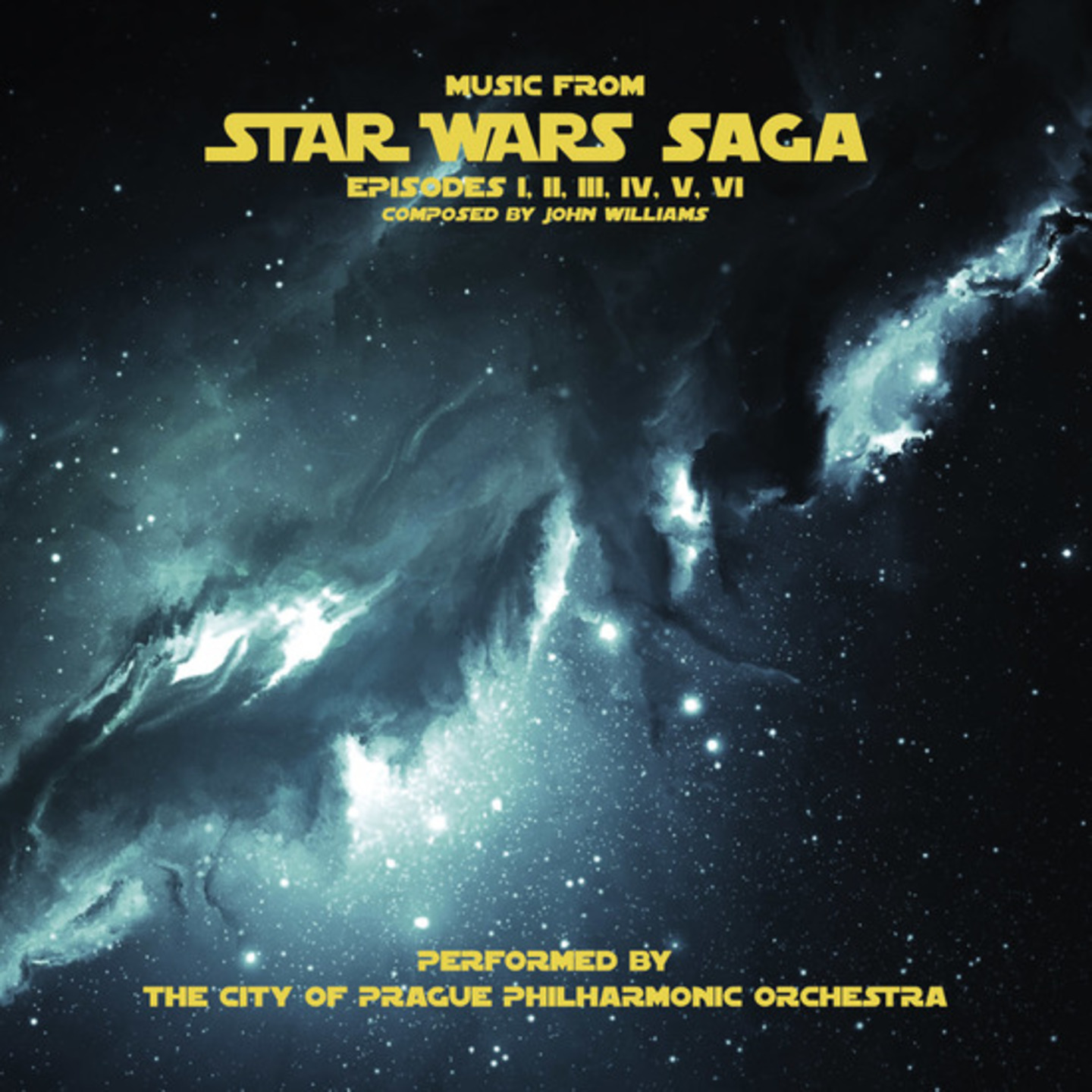 CITY OF PRAGUE PHILHARMONIC ORCHESTRA, THE - Music From Star Wars Saga Episodes I - VI 2xLP  Grey Vinyl