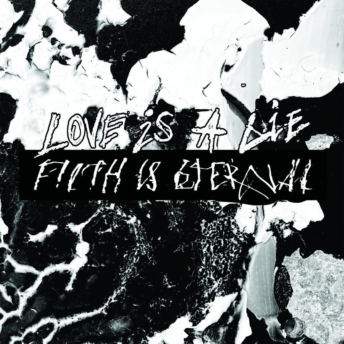 FILTH IS ETERNAL - Love Is A Lie, Filth Is Eternal LP Lime w White Splatter Vinyl