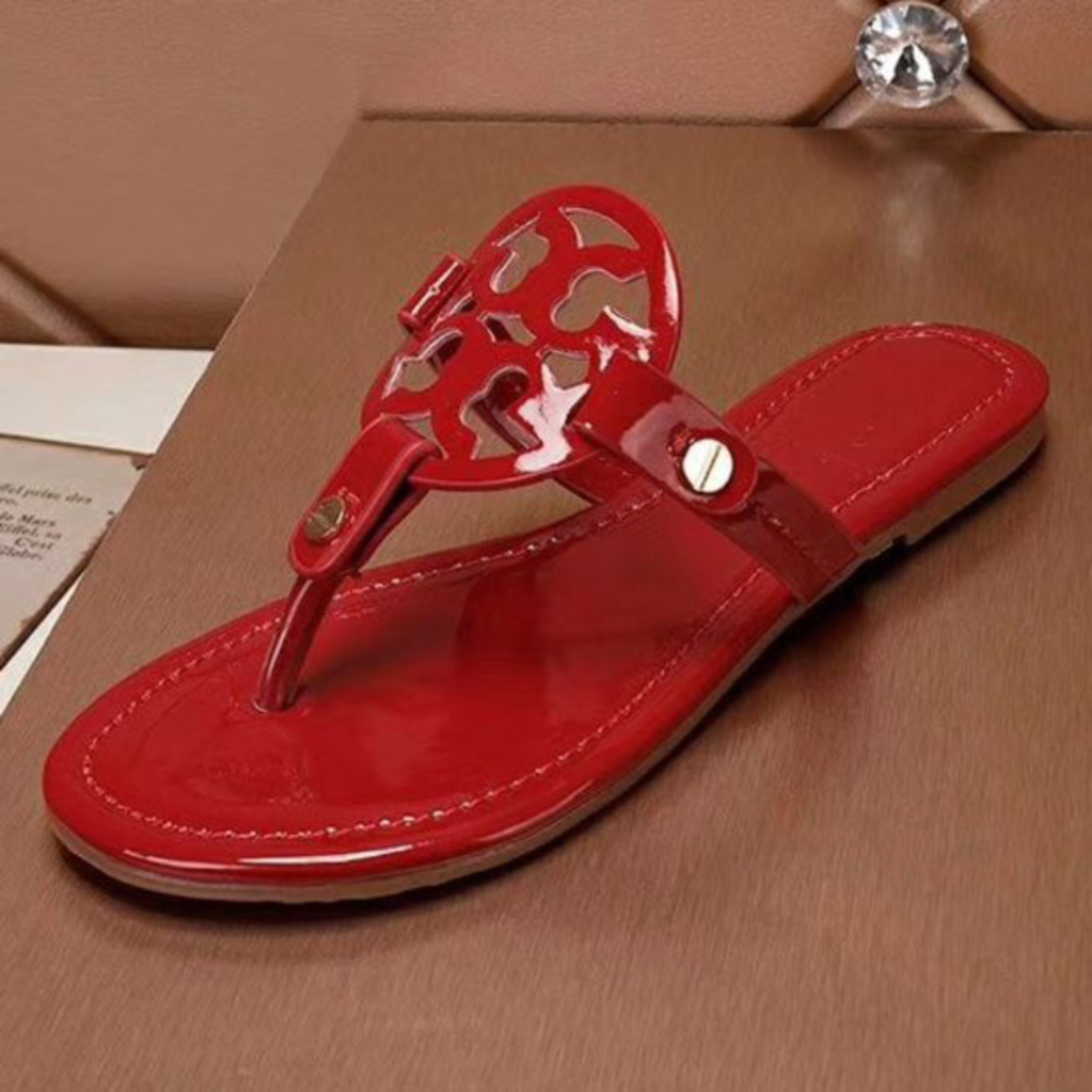 TB Red Sandals