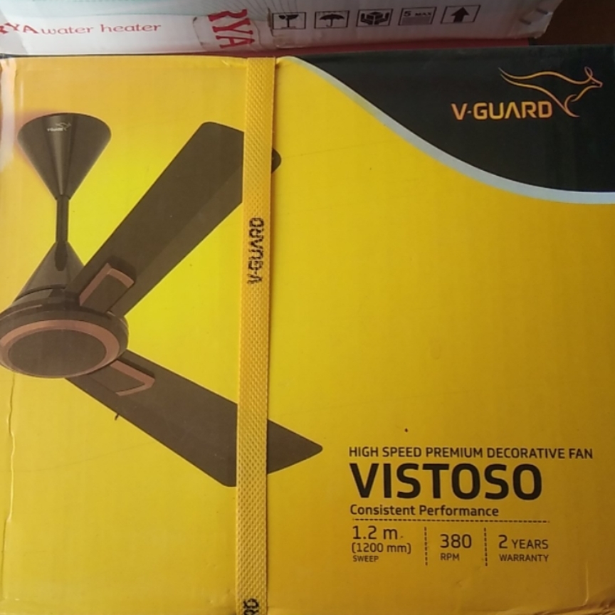 V GUARD VISTOSO HIGH SPEED PREMIUM DECORATIVE FAN 1200 MM 2 YEAR WARRENTY