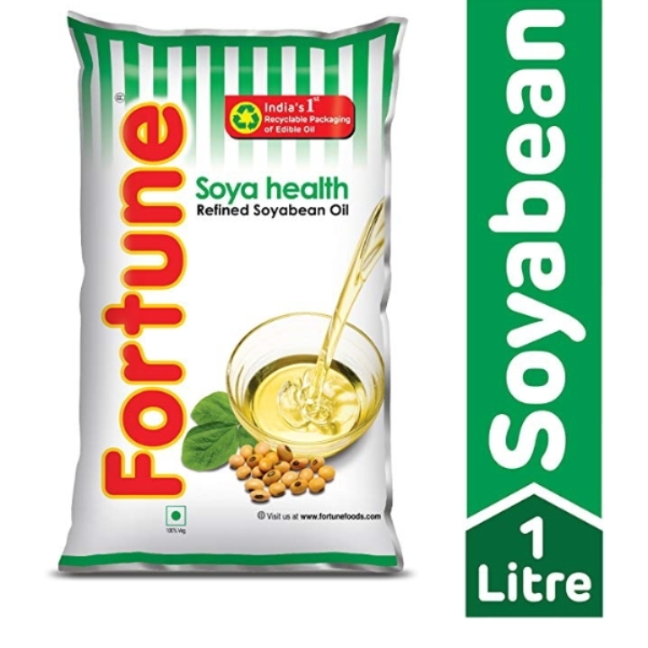 Fortune Soyabean Oil, 1L Pouch

