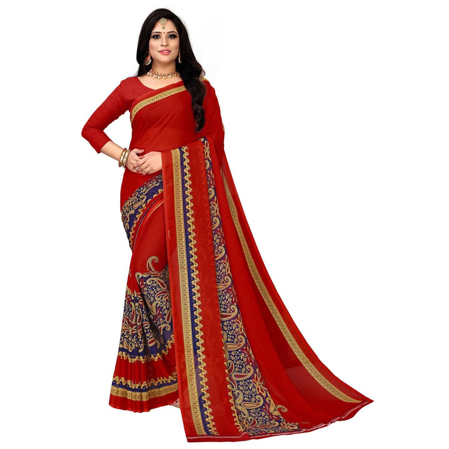 Marvellous Latest Women's Polyester Printed Dailywear Saree