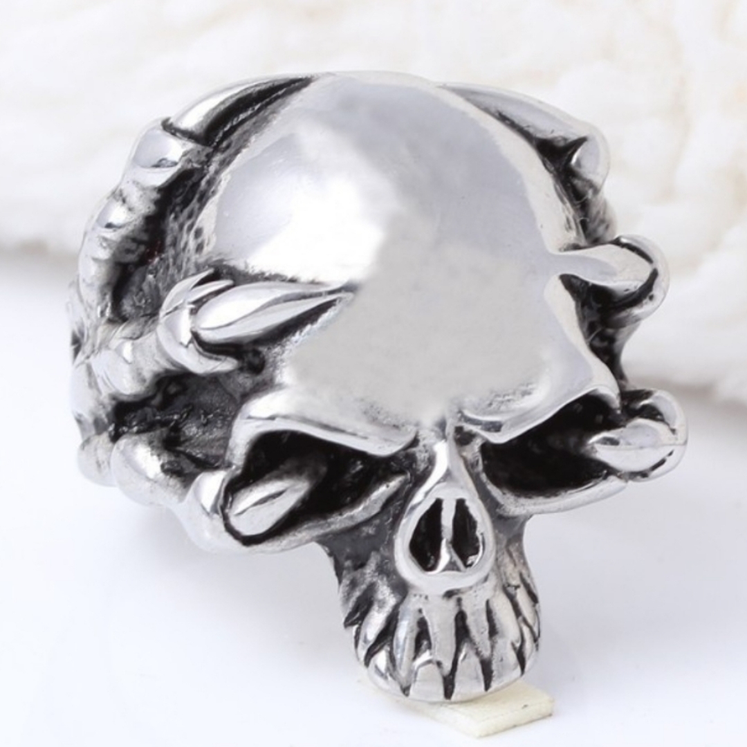 Mens Vintage Skull Ring 
