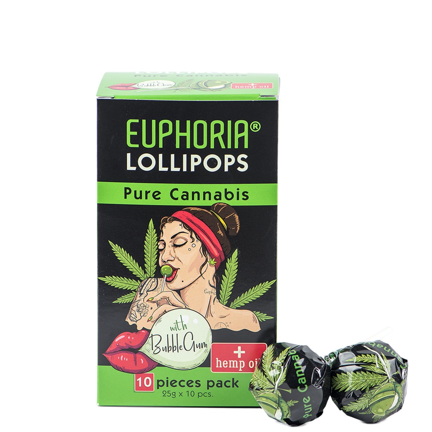 CANNABIS Lollipops With Gum 