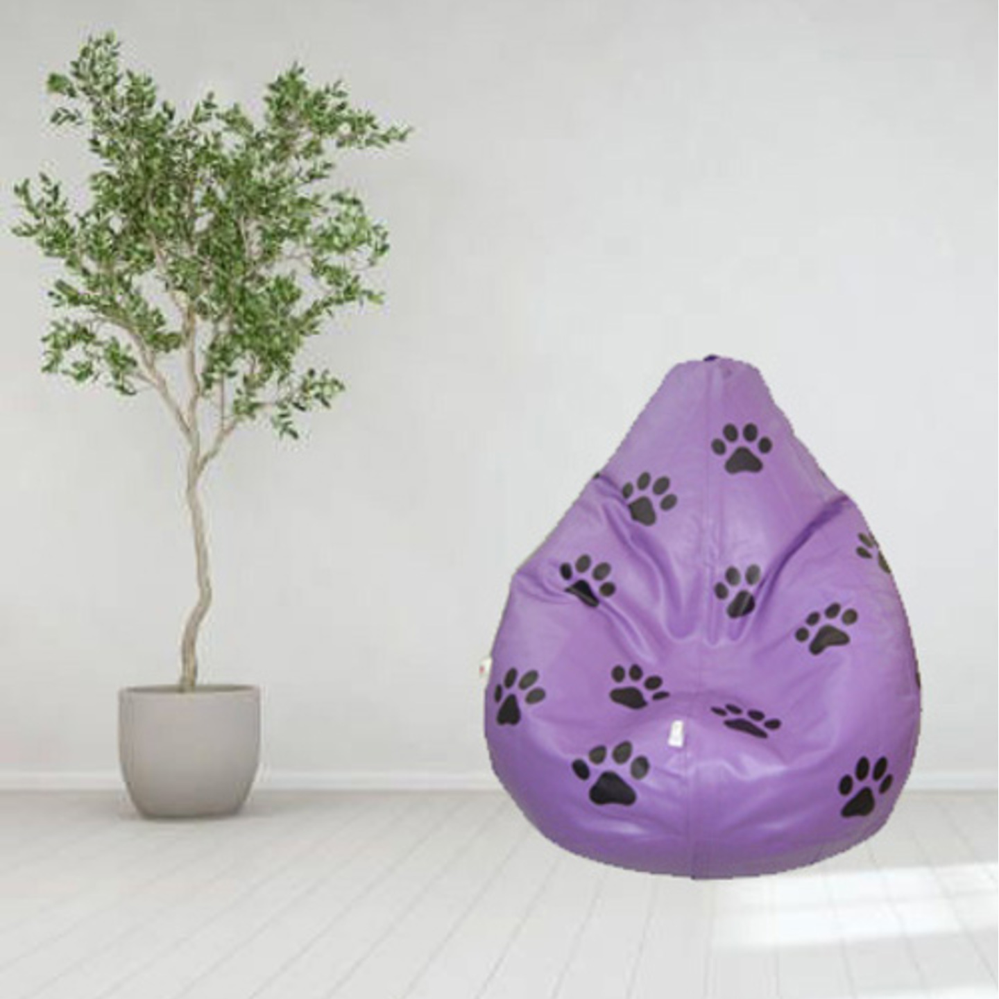 Bean Bag Lavender - Paw design - XXL