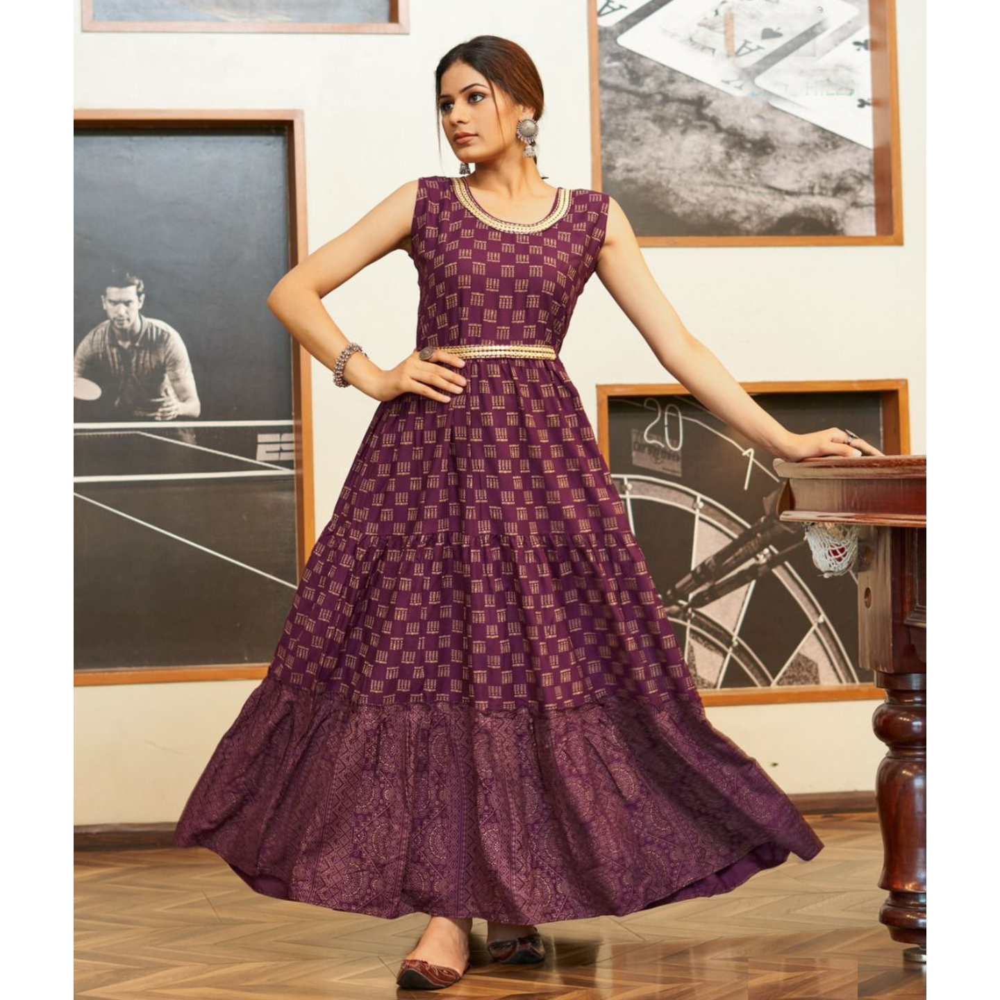 Frill Gown - Long