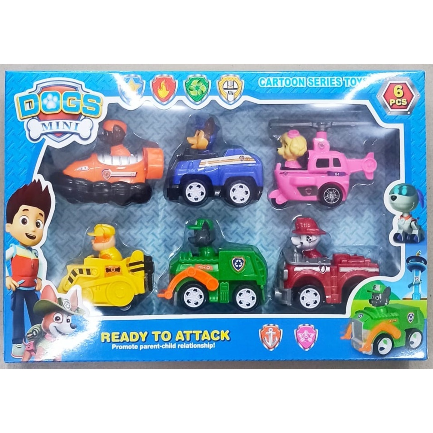 PAW PETROL CAR SET