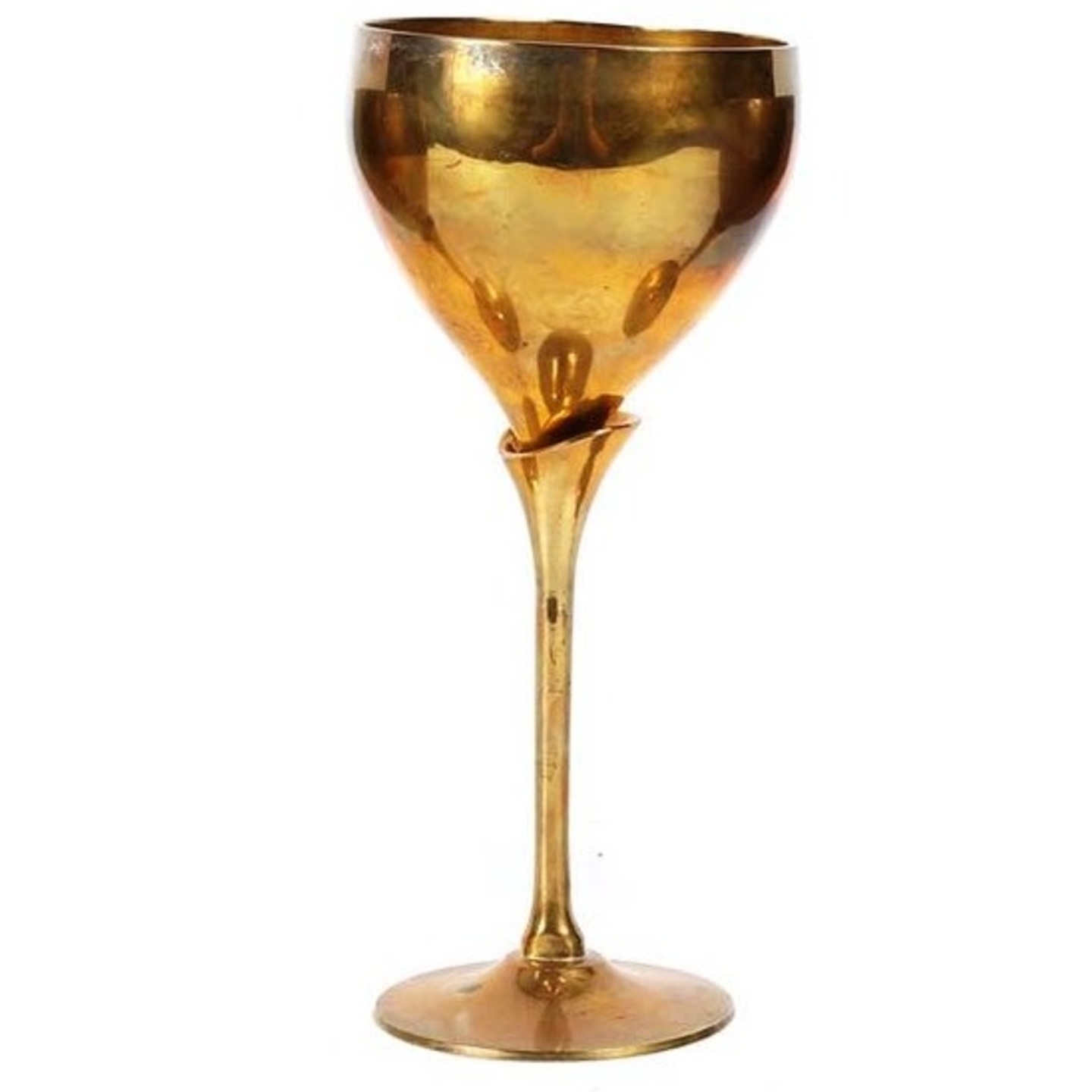 Golden Plated Brass Wine Glass Goblet (10 x 5 x 5 cm)
