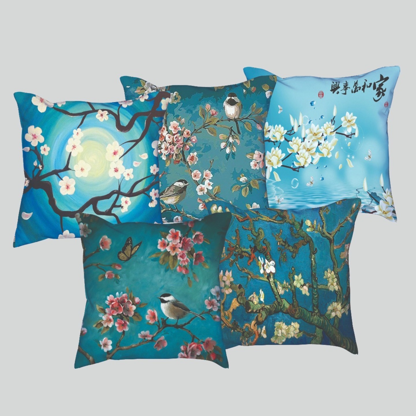 Heavy Jute Cushion Covers Set of 5 pcs