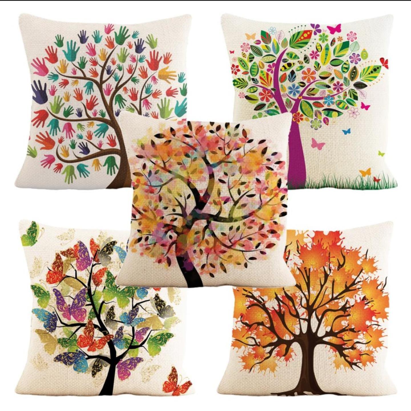 Heavy Jute Cushion Covers Set of 5 pcs