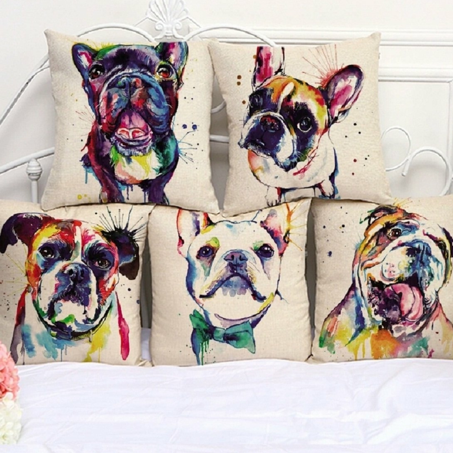 Heavy Jute Cushion Covers Set of 5 pcs