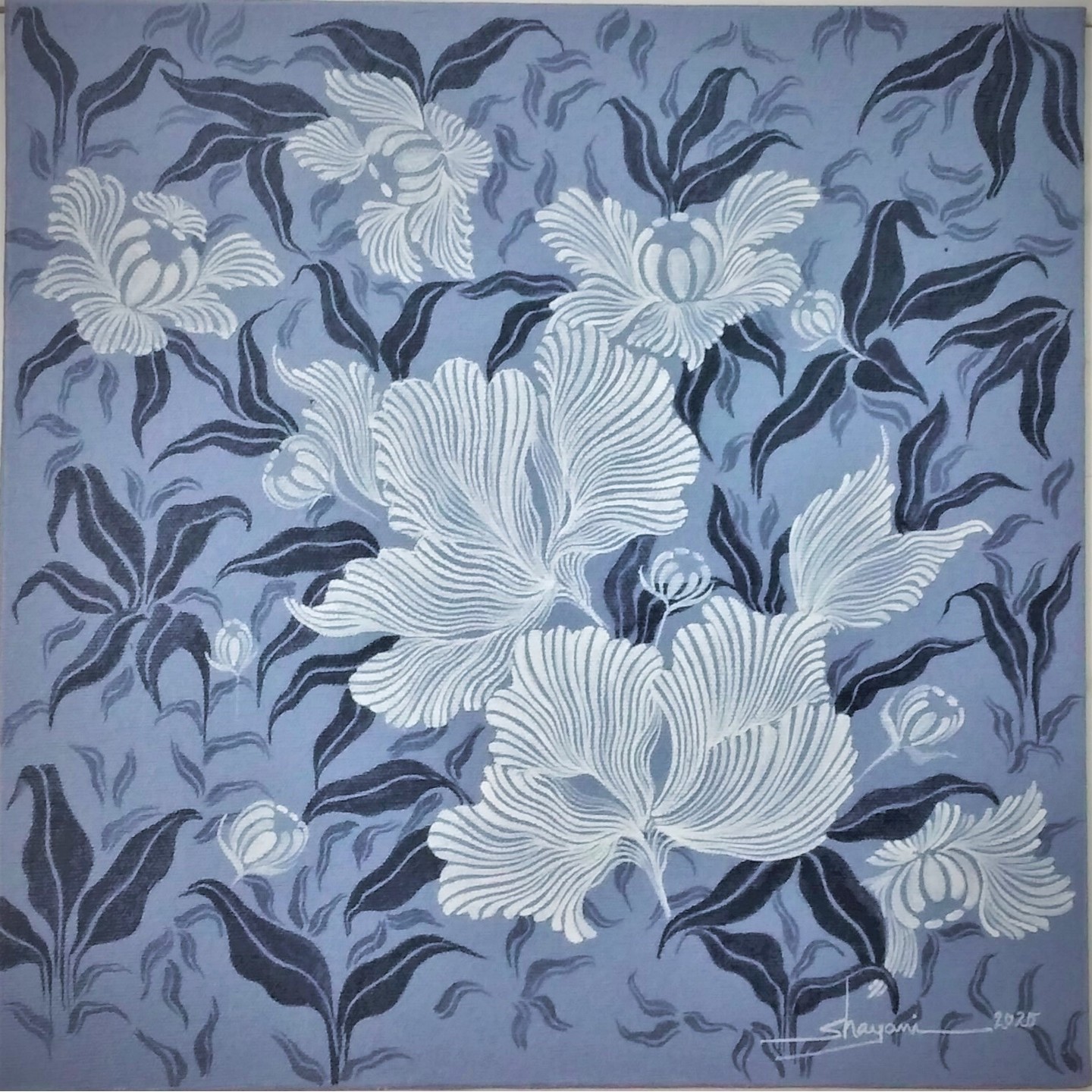 My Space - Acrylic on Canvas Hand Painting By Artist Shayani Boral