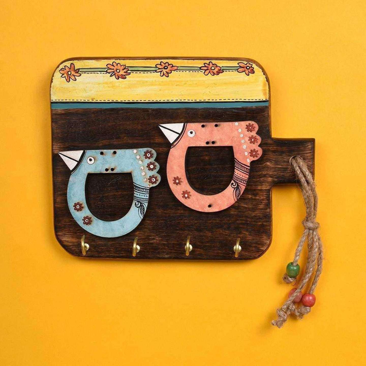 Handmade Wooden Wall Mounted Key Holder | KeyHolder For Wall| Key Hanger