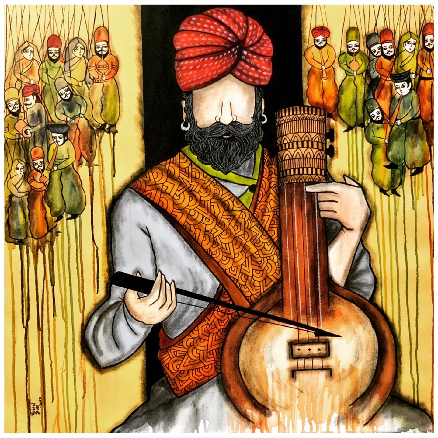 Swar Lahri - Acrylic on Canvas