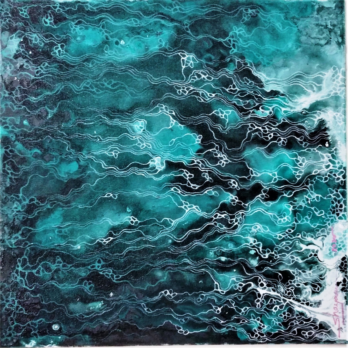 My Space - Acrylic on Canvas Hand Painting By Artist Shayani Boral