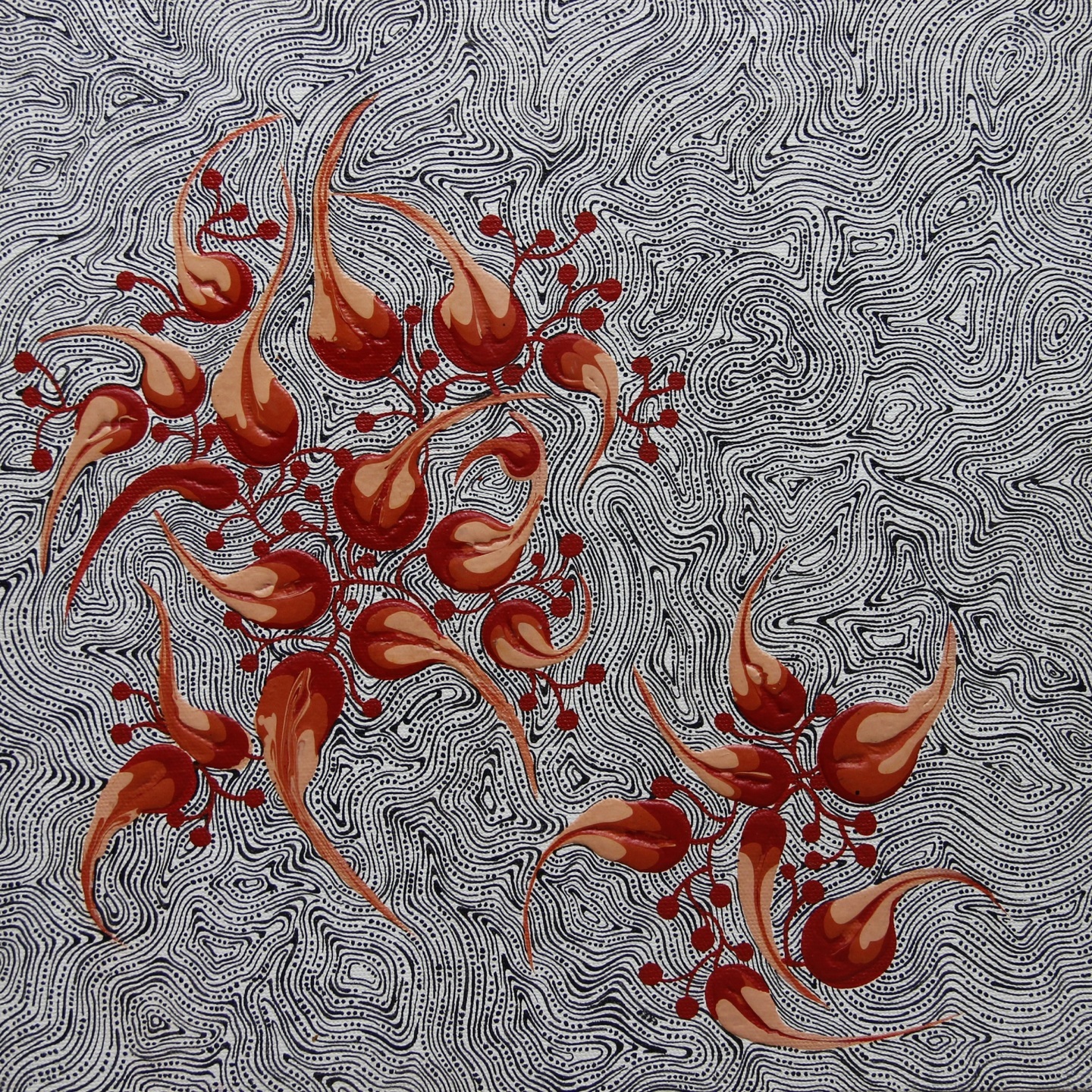 Delonix Regia Acrylic on Canvas Original Hand Painting By Artist Shayani Boral