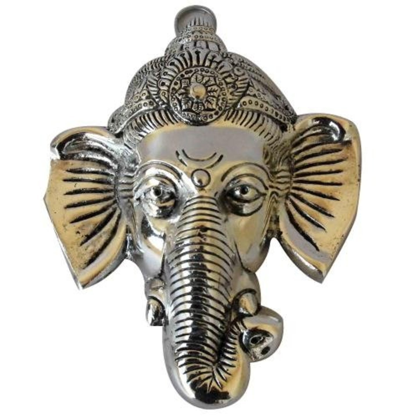 White Metal Ganesha Wall Hanging