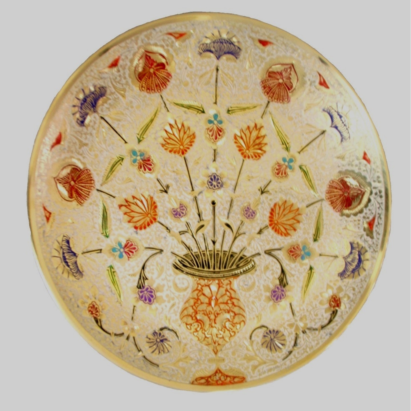 Handmade Brass Decorative Wall Plate for Hanging Home Décor and Gifting