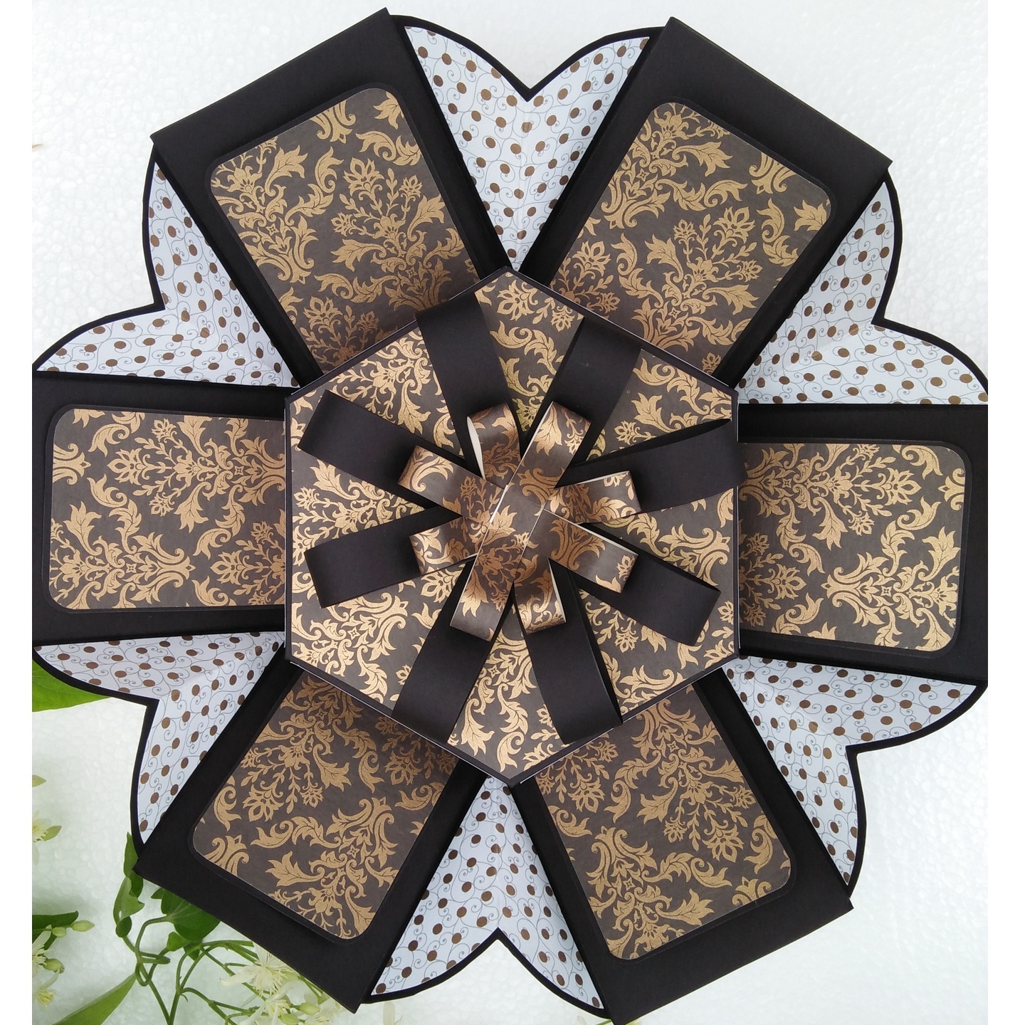 Handmade Beautiful Hexagon Explosion Box 