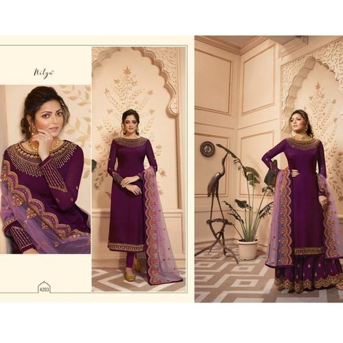 party wear suit with plazo