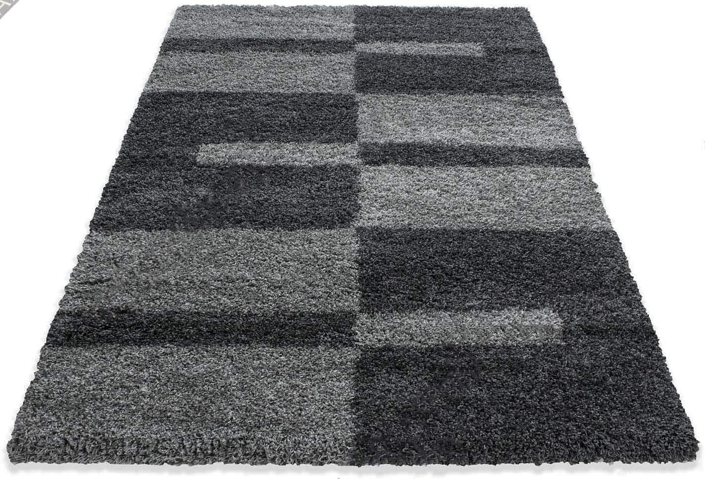 Hassan Carpet Microfiber Premium Modern Design Handwoven Carpet For Home & Office Floor Runner (Grey E1)