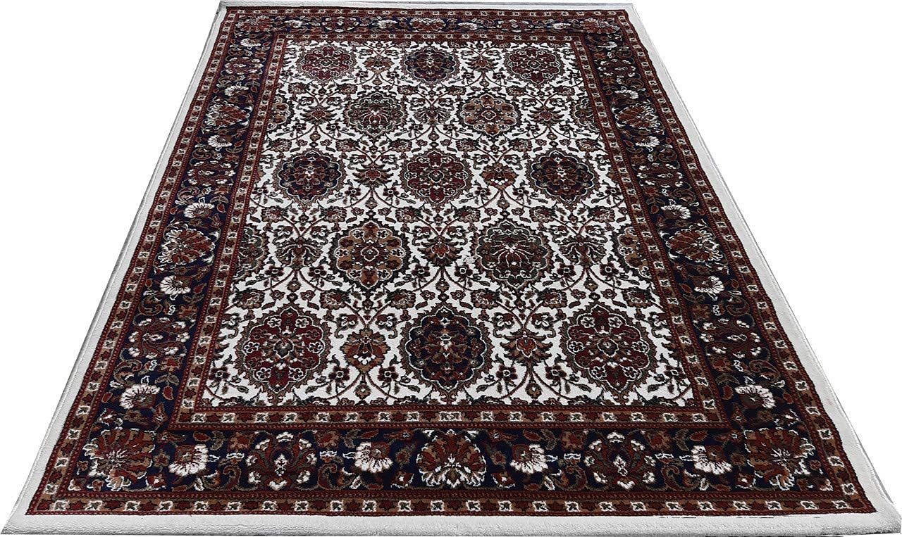 Hassan Carpet New Kashmiri Persian Design Extra Look Carpet for Living Room, Bedroom and For Hall, Ivory A20
