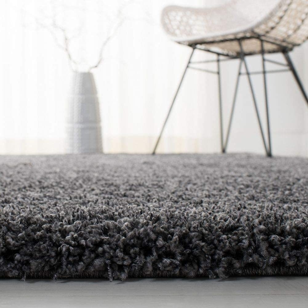 Hassan Carpet Microfiber Premium Modern Design Handwoven Carpet For Home & Office Floor Runner (IVORY & BLUE MIXTURE)