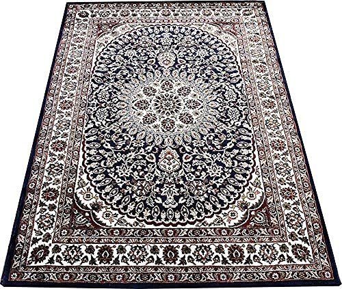 Hassan Carpet New Kashmiri Persian Design Extra Look Carpet for Living Room, Bedroom and For Hall, Blue A38