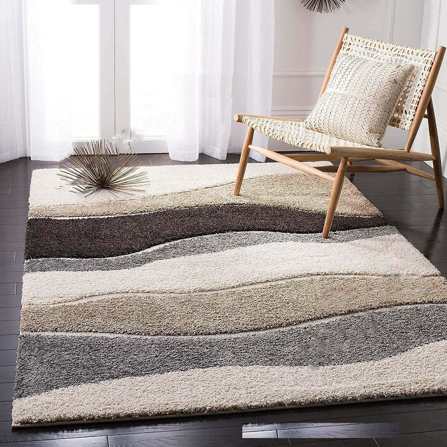 Hassan Carpet Microfiber Premium Modern Design Handwoven Carpet For Home & Office Floor Runner (Multi C5)