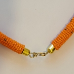 Orange Beaded Maasai Authentic Bracelet