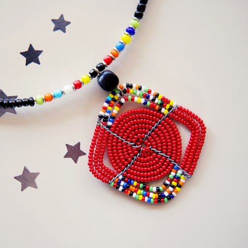 Handmade Massai Beaded Necklace