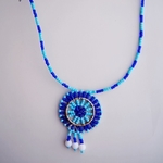 Blue Tribal Maasai Beaded Necklace
