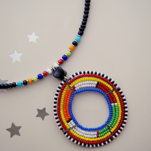Kenya Handmade Massai Beaded Necklace