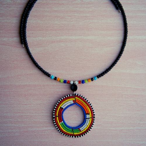Kenya Handmade Massai Beaded Necklace