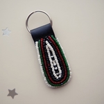 Kenya Flag Theme Maasai Beaded Key Chain