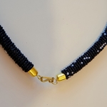 Black Beaded Maasai Necklace