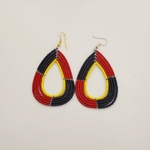 Black and Red Maasai Earring