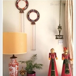 Unique hand beaded Maasai home decor made with animal skin masai beads.