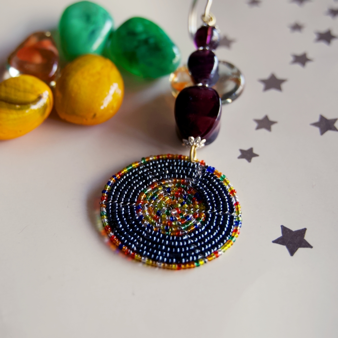 Masai beaded Keychain