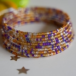 Masaai Spiral multicoloured Bangle