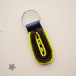 African Maasai Beaded Keychain