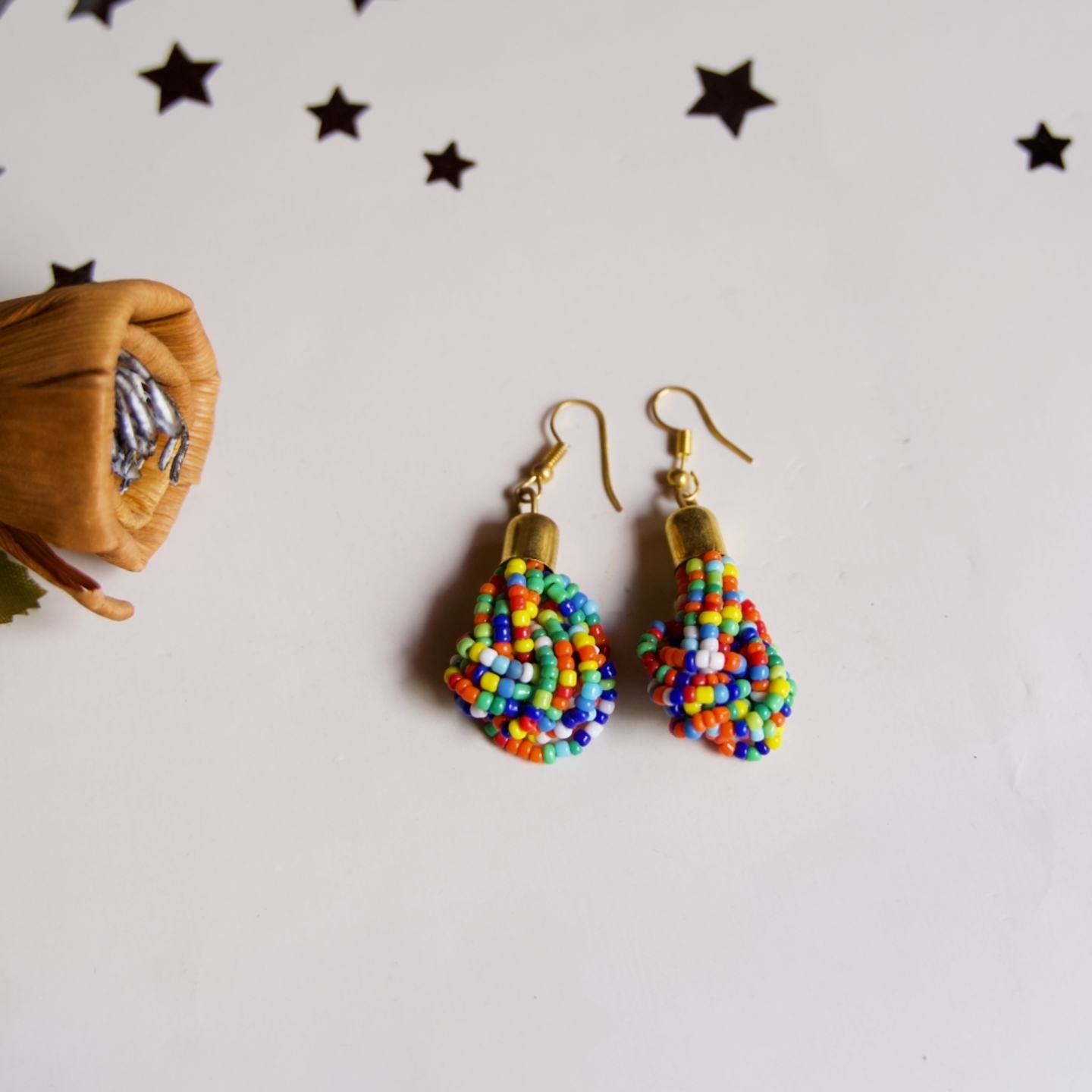 Multicolour Beaded earring 