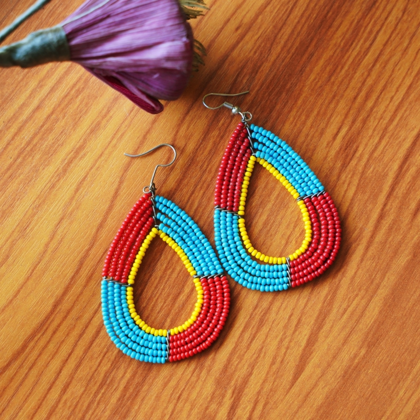 Maasai Hoop Earring .