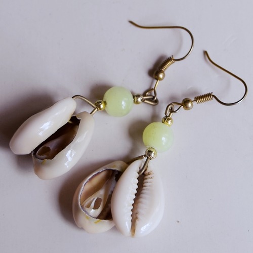 Shell and Beads Masai Earring