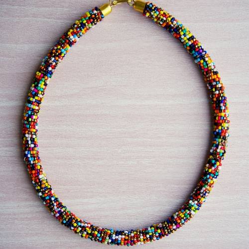 Multicolour Beaded Maasai Necklace