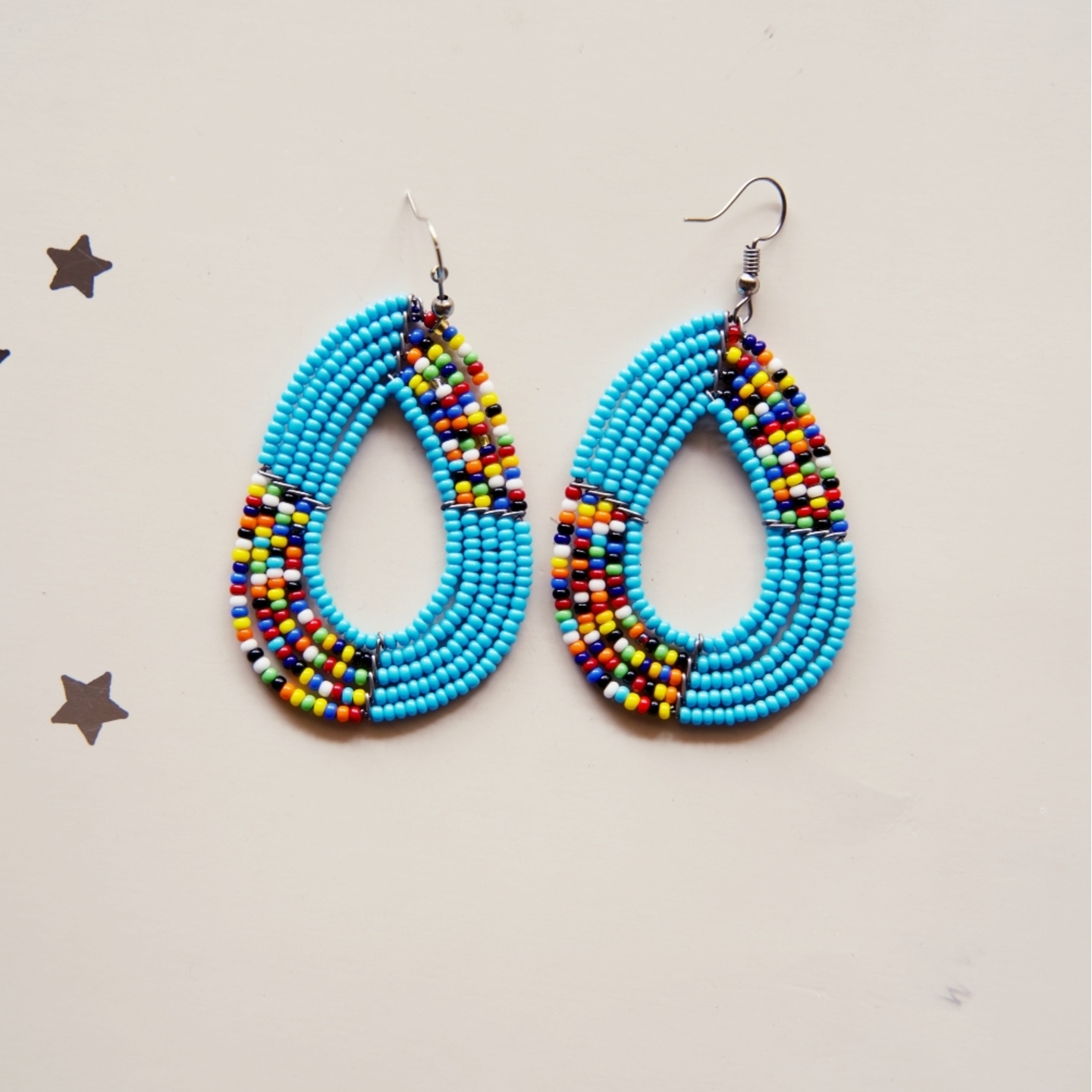 African Maasai beaded tribal Earring