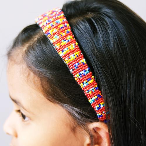 African Beaded Maasai headband