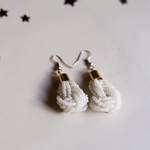 White Masaai Handmade Earring
