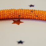 Orange Beaded Maasai Authentic Bracelet